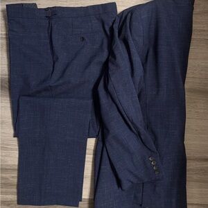 Hugo Boss Navy Wool Blend Suit